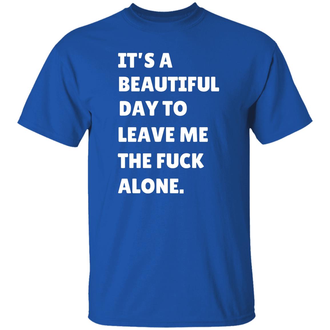 It's A Beautiful Day To Leave Me The Fuck Alone Tshirt