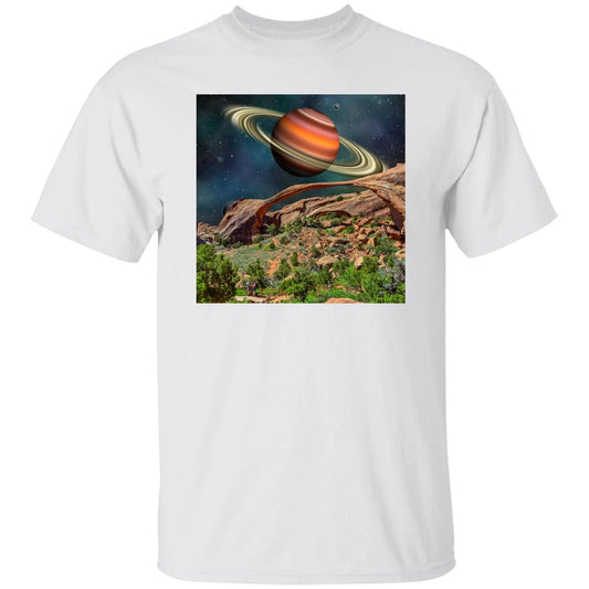 Surreal Saturn National Park Surrealistic Collage Print Tshirt