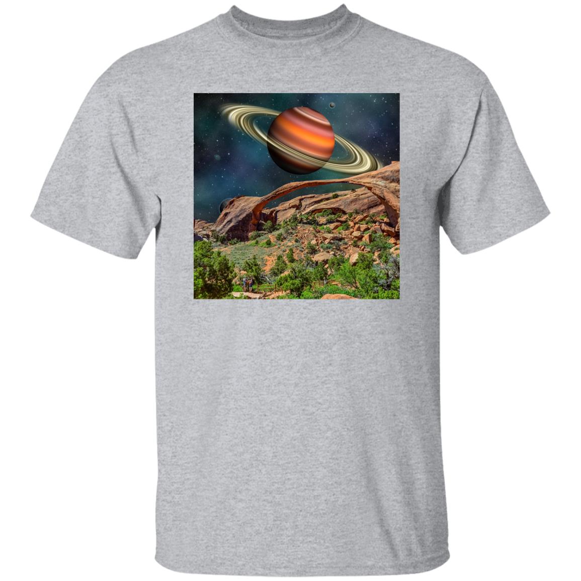 Surreal Saturn National Park Surrealistic Collage Print Tshirt