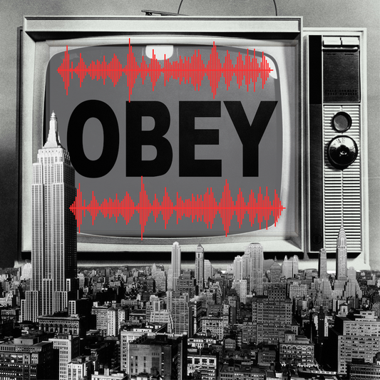 OBEY Television Surreal Collage-Canvas Print