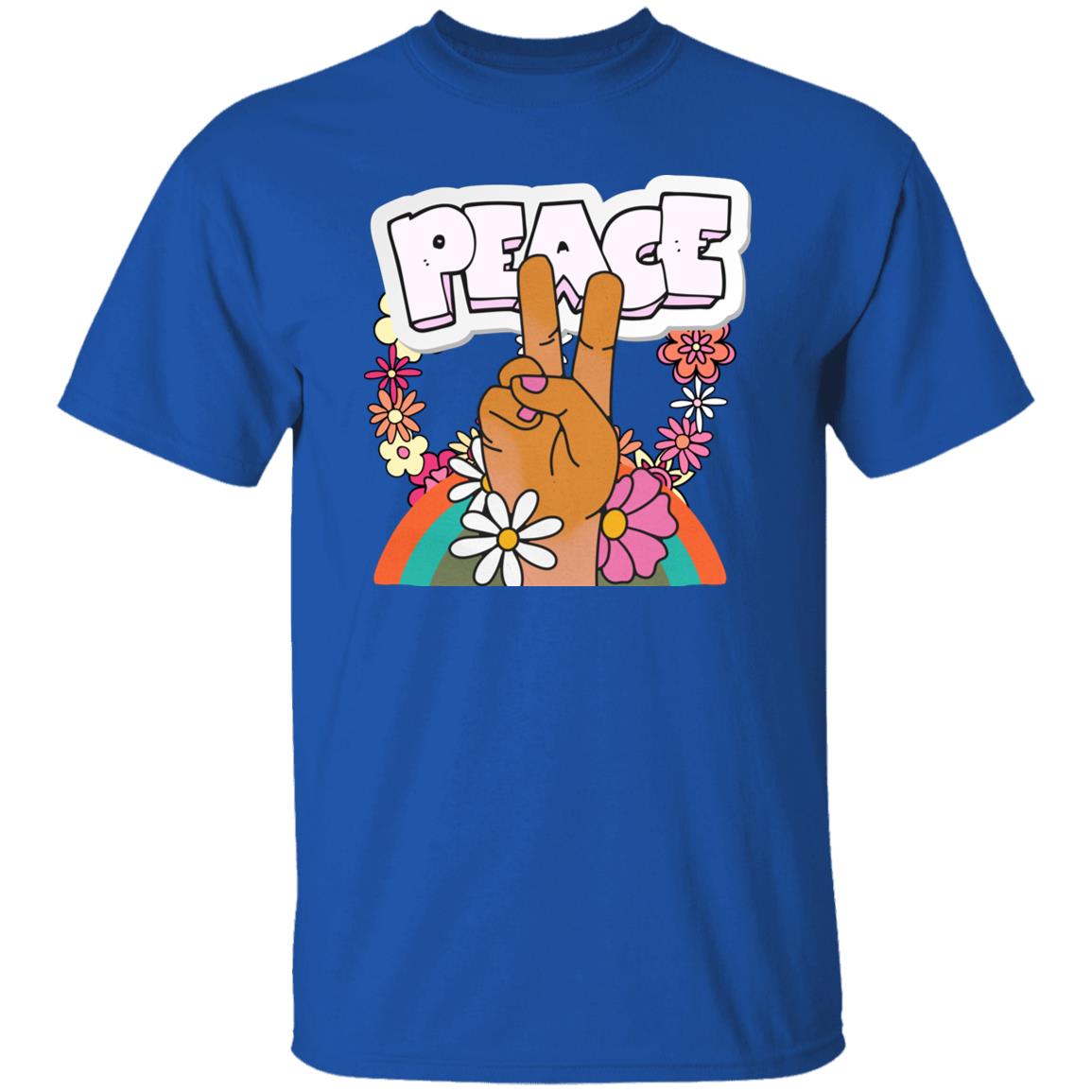 Peace Sign Hippy Flower Power Boho 60s Inspired Peace Love T-shirt, Retro Style Peace shirt