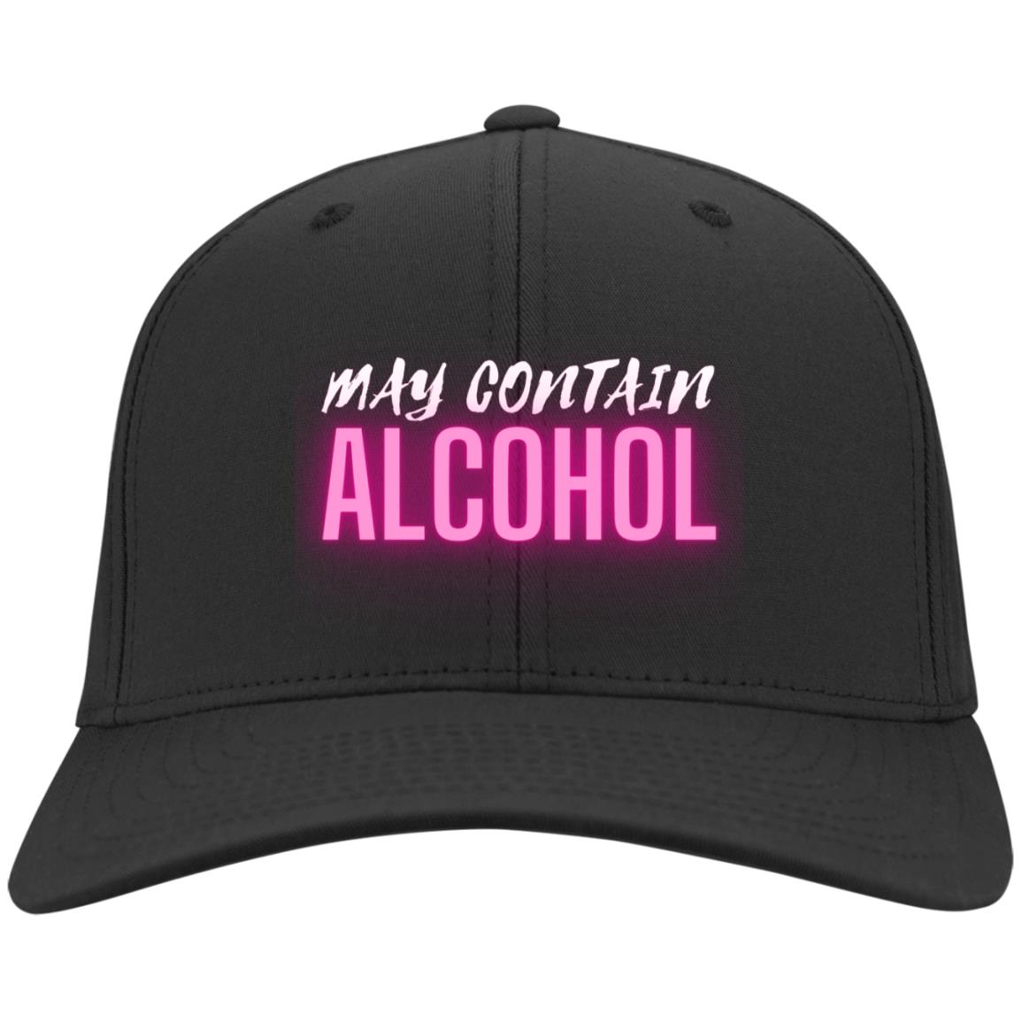May Contain Alcohol Sarcastic Alcohol Humor Twill Cap