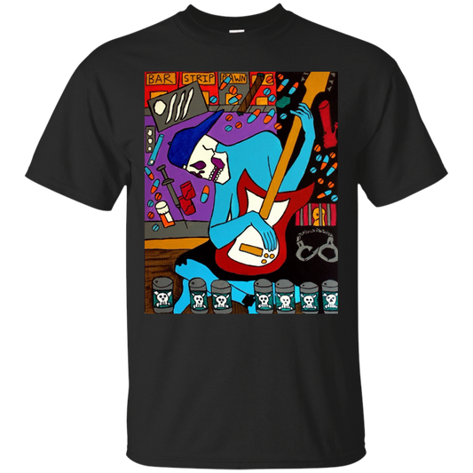 The Guitarist on Black G200 Gildan Ultra Cotton T-Shirt