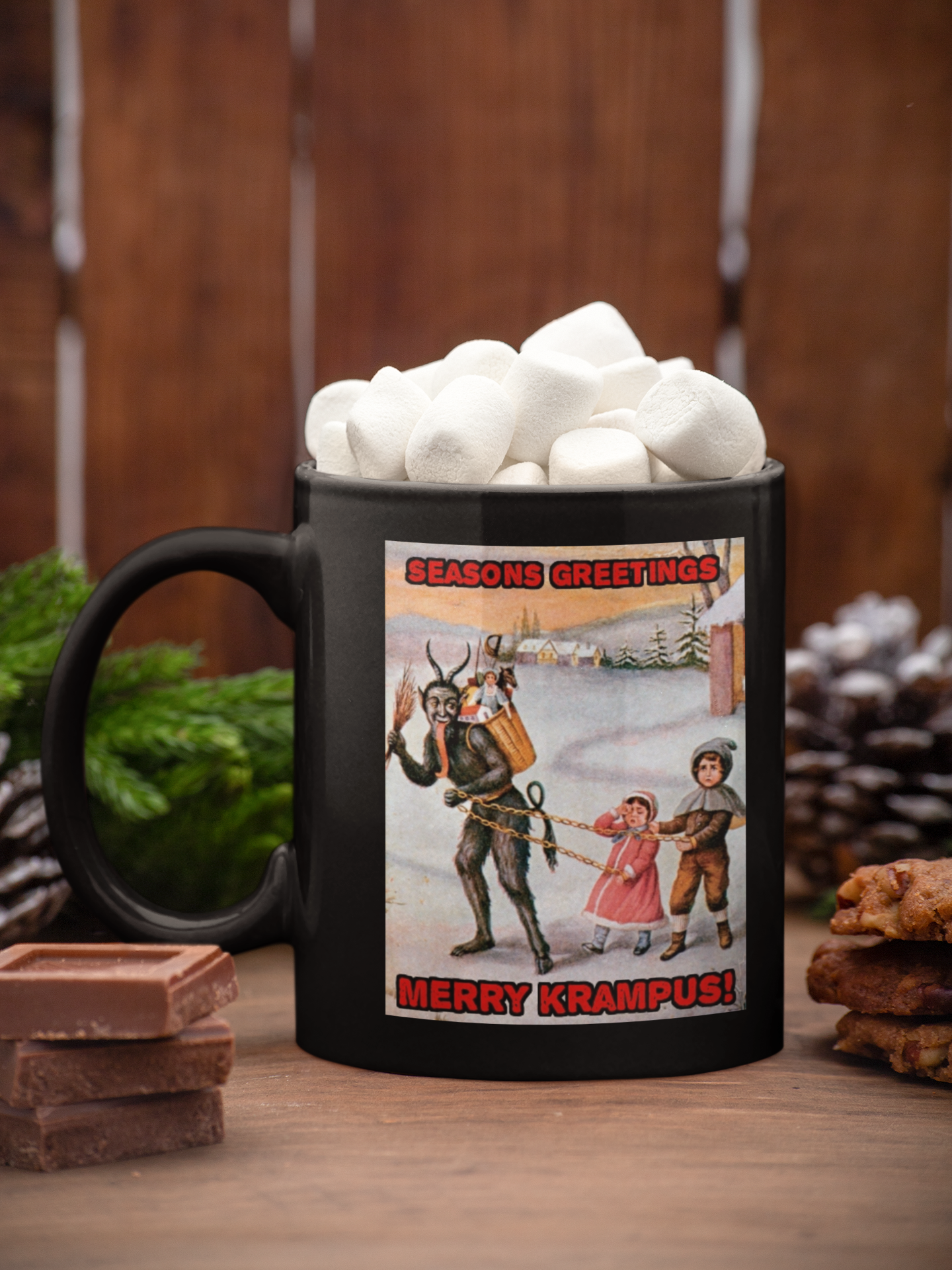 Merry Krampus Christas Horror Coffee Holiday Mug