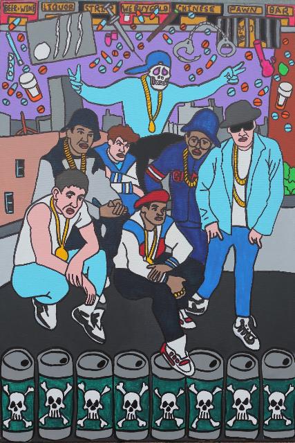 Roof Tops NYC POSPO Satin Portrait Poster