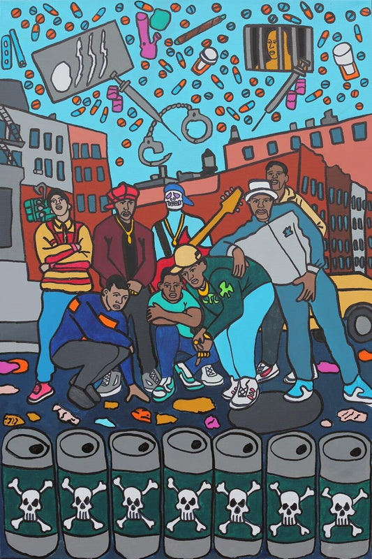 Original Painting POSPO Satin Portrait Poster