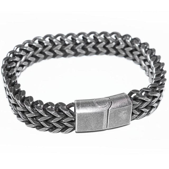 Stainless Steel Braided Bangle Bracelet