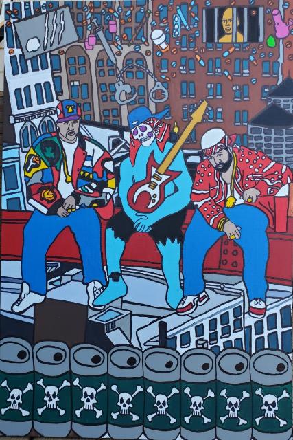 Above the City POSPO Satin Portrait Poster