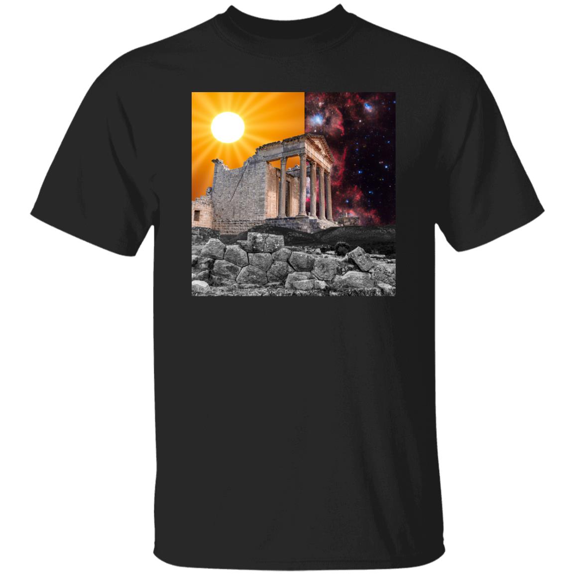 The TImelessness of Ancient Greece Collage Print tshirt