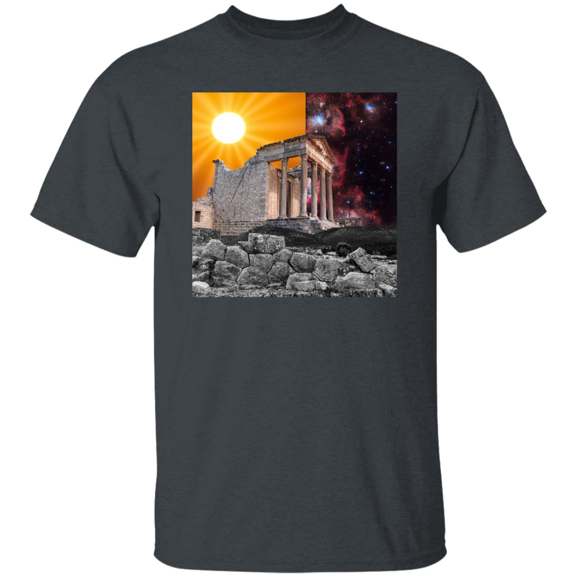 The TImelessness of Ancient Greece Collage Print tshirt