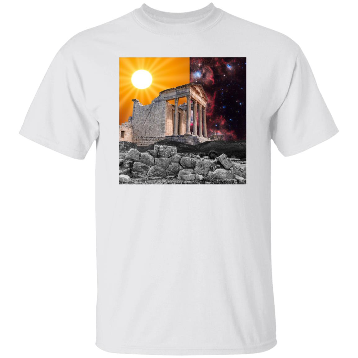 The TImelessness of Ancient Greece Collage Print tshirt