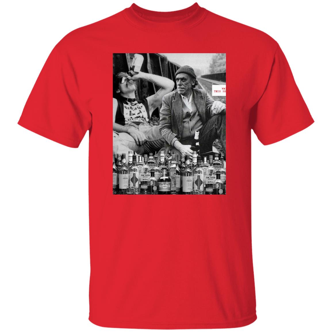 GG Allin Charles Bukowski Getting Drunk Tshirt, GG Allin shirt, Charles Bukowski Shirt, Alcohol Shirt, Punk Rock Writer Shirt, Drunk Shirt