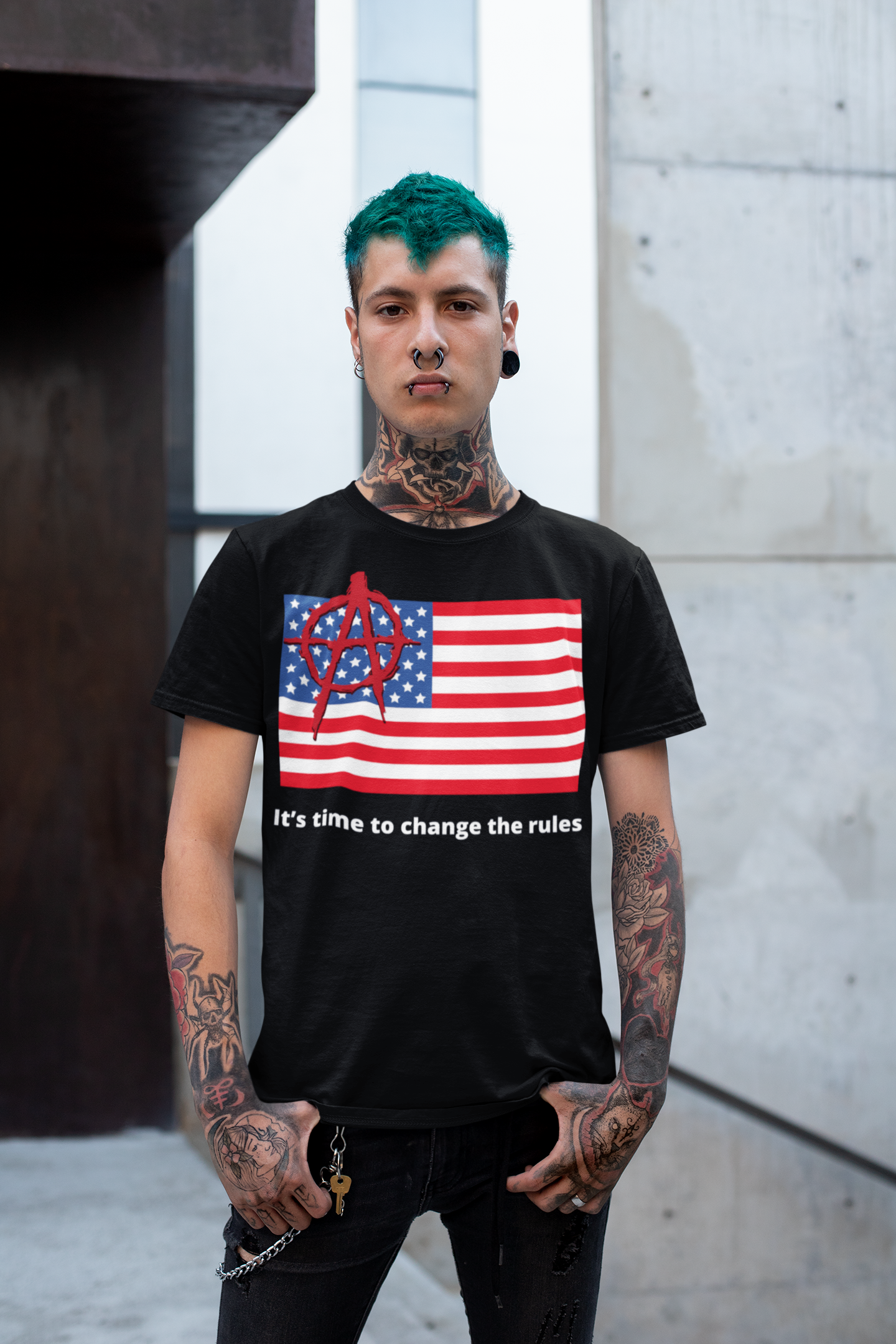 It’s time to change the rules Anarchy USA  5.3 oz. T-Shirt