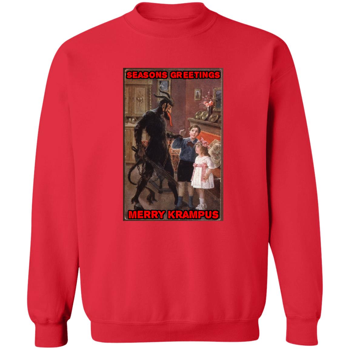 Merry Krampus Sweatshirt,  Horror Fan Christmas shirt, Horror Sweatshirts, Krampus shirt, Evil Christmas Sweatshirt