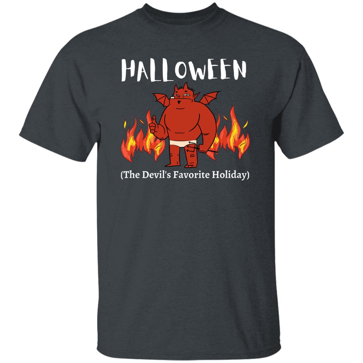 Halloween The Devil's Favorite Holiday Thumbs On Fire Up Tshirt