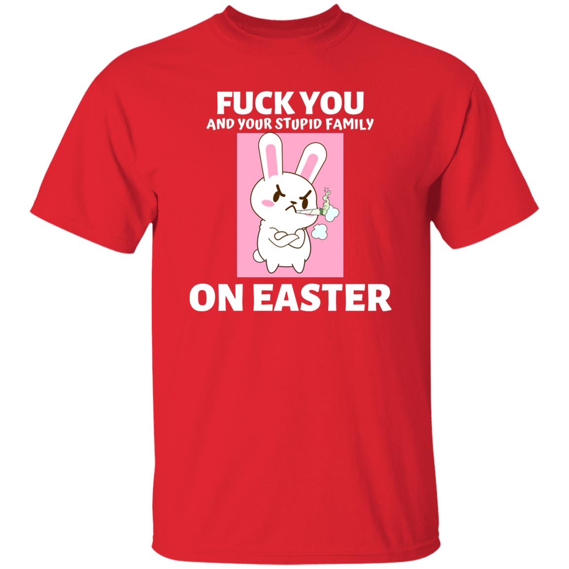 Offensive Easter Anti Social T-shirt, Offensive Holiday Shirt, Easter Bunny T shirt, Bad Bunny Shirt Pot Head T-shirt