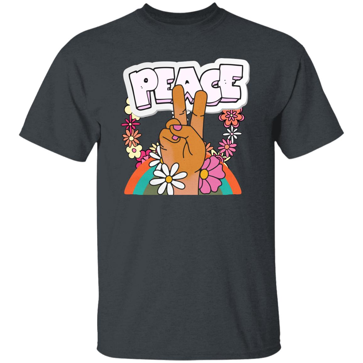 Peace Sign Hippy Flower Power Boho 60s Inspired Peace Love T-shirt,  Retro Style Peace shirt
