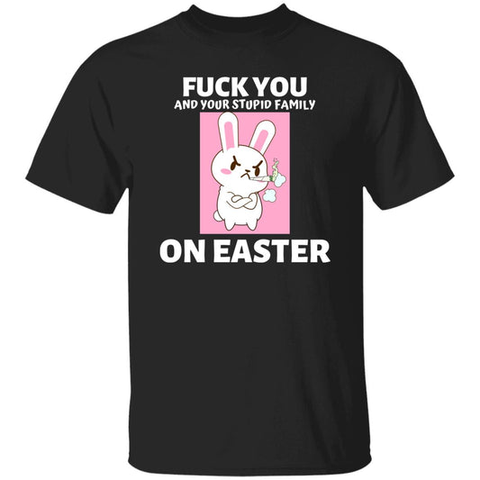Offensive Easter Anti Social T-shirt, Offensive Holiday Shirt, Easter Bunny T shirt, Bad Bunny Shirt Pot Head T-shirt