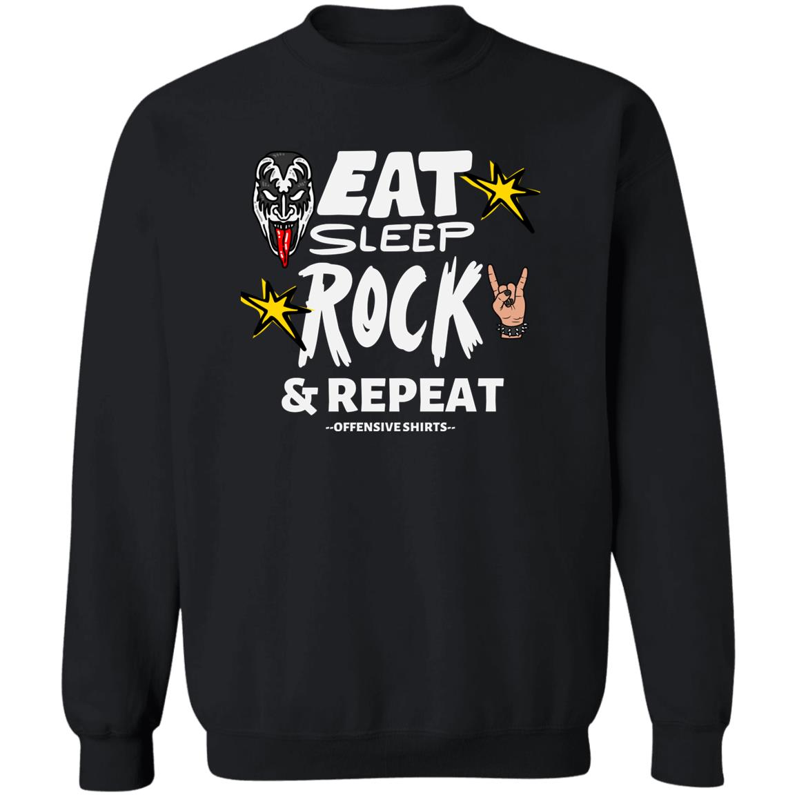 Eat Sleep Pullover Crewneck Sweatshirt 8 oz (Closeout)