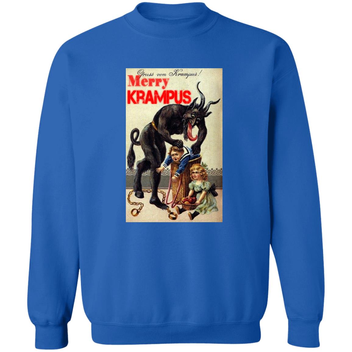 Pull De Noël "Merry Krampus" - Style Gothique & Humour Noir - Sweatshirt Chaud Pour Les Fêtes Alternatif - 1