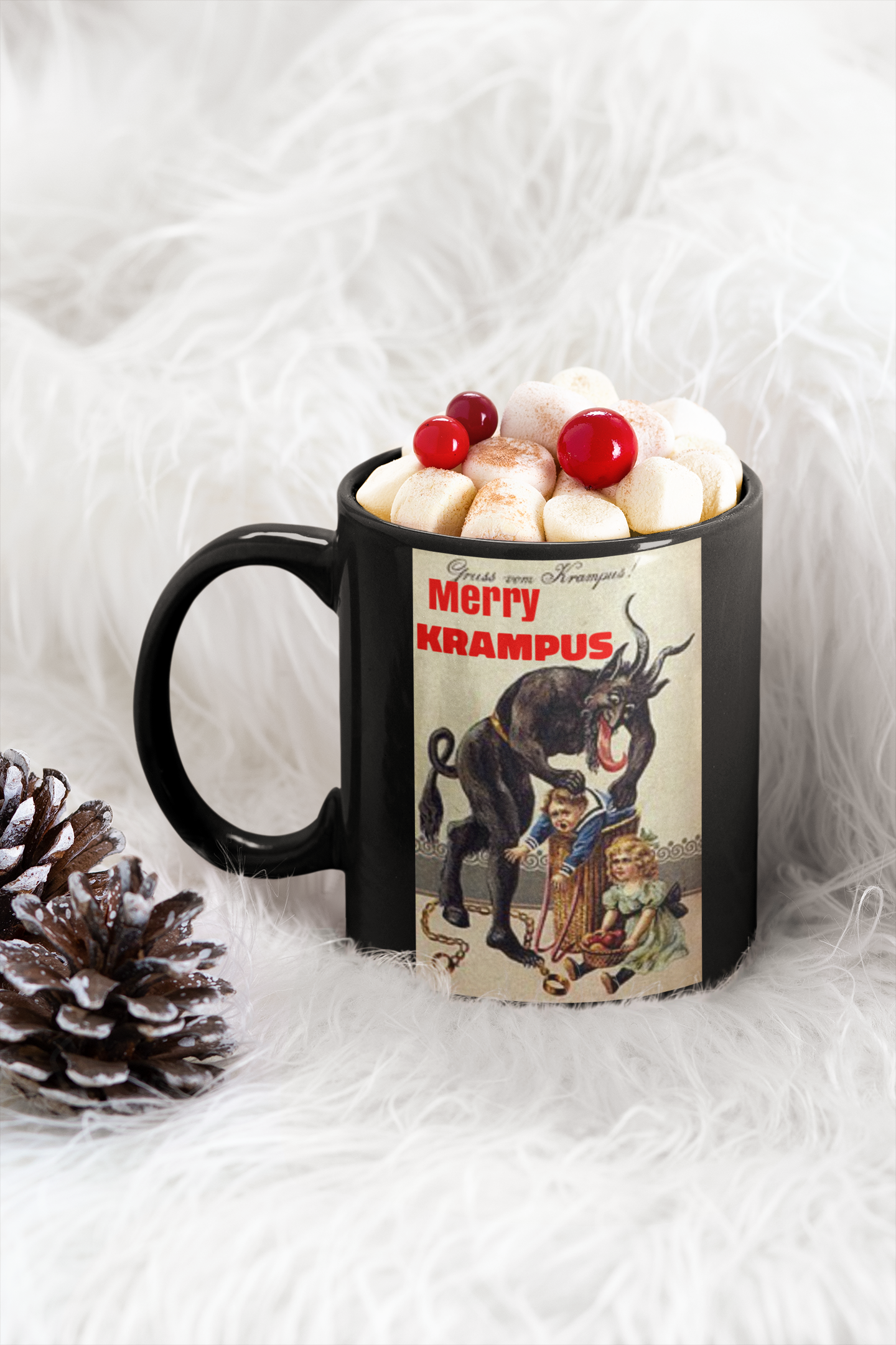 Merry Krampus Original Christmas Horror Coffee Mug