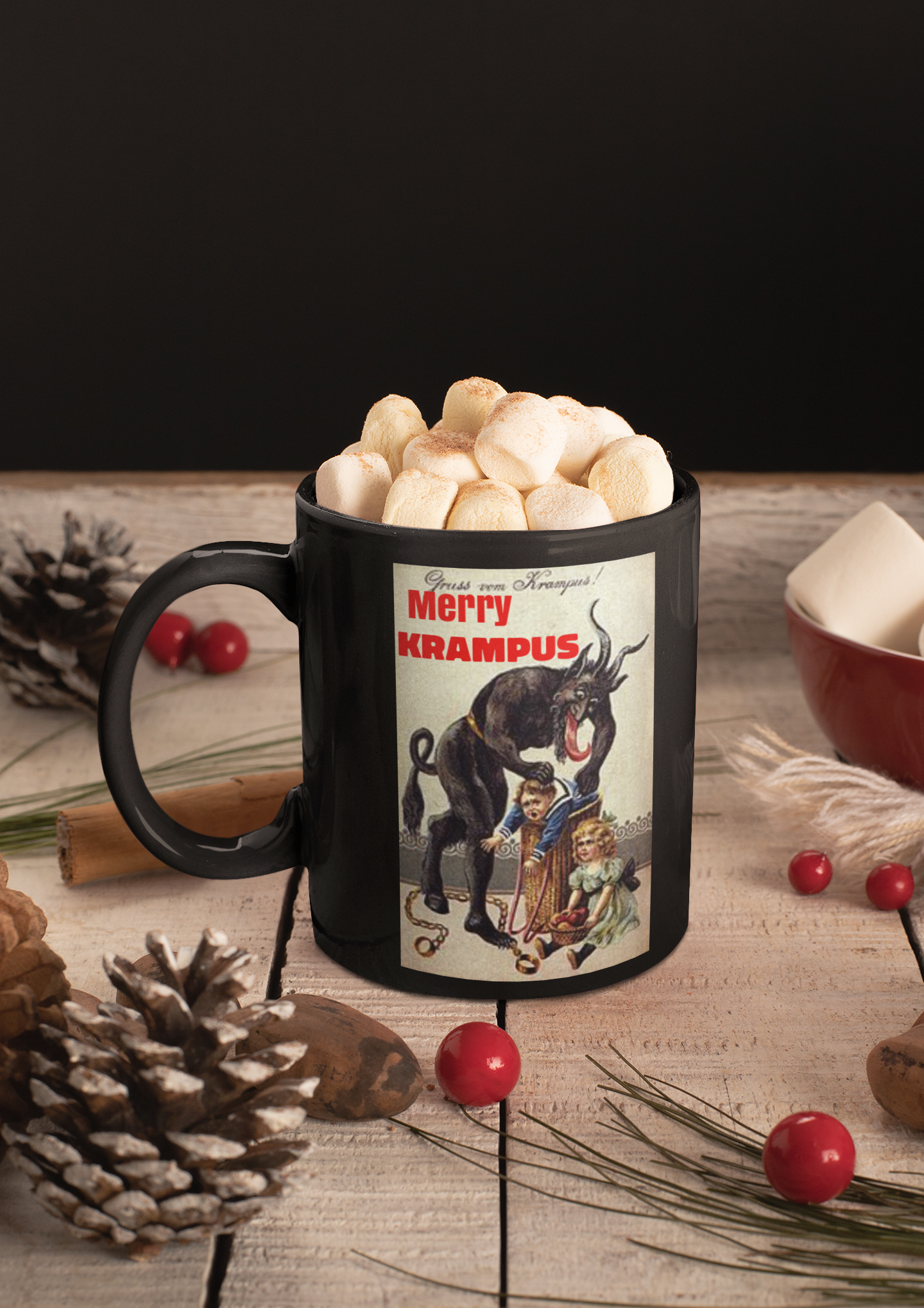 Merry Krampus Original Christmas Horror Coffee Mug